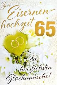 Wir wünschen euch weiterhin alles liebe und gute im täglichen ehekampf. Gluckwunschkarte Gepragt Hochwertig Eiserne Hochzeit 65 Hochzeitstag Gold Eur 2 50 Picclick De