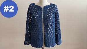 How To Crochet Cotton Summer Sweater 2 Tig Isi Ceket Hirkalar Suveter