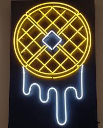 Diese klaviertasten eignen sich zum beispiel für ein plakat im klassenzimmer oder poster im unterrichtsraum. Neon Graphic Of Waffle For Google By Passtheschmear Yum Thanks Adam Lettherebeneon Officedesign Customneon Wow Google Nyc
