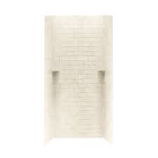 Swanstone Stmk72 3636 Shower Subway Tile Wall Kit 36 X 36 X 72 Solid Color Shower Wall Kits Shower Wall Shower Walls Surrounds