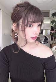 ヘアアレンジに合うナチュラルな前髪 石井和輝 表参道 前髪 前髪カット 透明感カラー ショコラアッシュカラー hair designs my hair hair