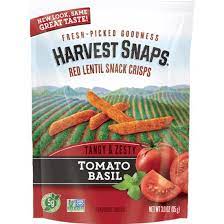 Lentils are relatively high in carbs; Is Harvest Snaps Tomato Basil Red Lentil Crisps Keto Sure Keto The Food Database For Keto