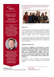 Ma In International Public Affairs Ma Ipa School Of Public Policy