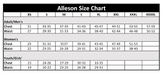 Alleson Athletic Size Chart Basketball Cheerleader Galllery