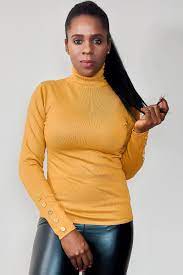 Shop for yellow turtleneck sweater online at target. Gold Button Turtleneck Sweater Mustard Lofty Allure