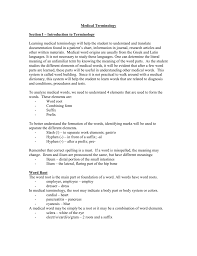 medical terminology