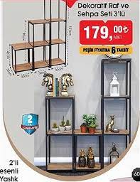Farklı kullanım şekilleriyle evinize şıklık katacak decolove 3'lü dekoratif raf seti 1 kasım cuma'dan itibaren mağazalarımızda. Dekoratif Raf Ve Sehpa Seti 3 Lu Indirimde Market