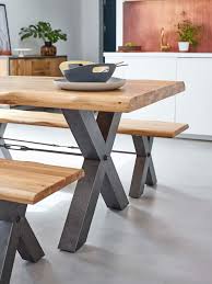 Custom tufted ottoman coffee table. Oak Furniture Land Brooklyn Range Industrial Dining Room London By Oak Furnitureland Houzz