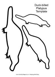 Australian Animal Templates Platypus Animal Templates Templates