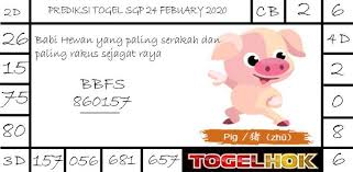 Prediksi Togel Sgp 24 Febuary 2020 Mainan Matematika Babi