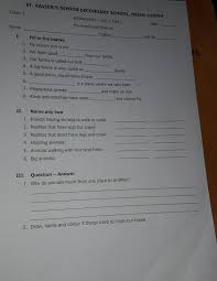 Class 3 evs chapter 3 worksheet. Smriti Batra Evs Revision Worksheets Class 3