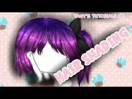 Hair Shading Tutorial Gacha Life Tutorials 2 Youtube Como Fazer Cabelo Tutoriais Cabelo