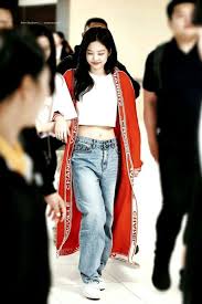 Blackpink's jennie is known for her stunning bod and impeccable style so isn't it time we collected some of her sexiest looks in one place? 10 Times Blackpink S Jennie Proved She S The Queen Of Proportions In A Simple Pair Of Jeans Koreaboo Airport Fashion Kpop Blackpink Fashion Kpop Fashion