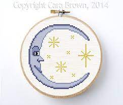 Moon and sun pattern here. Moon And Stars Cross Stitch Pattern Pdf Digital Instant Download Needlepoint Cute Smiling Crescent M Stars Cross Stitch Pattern Stars Cross Stitch Cross Stitch