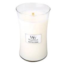 Woodwick Trilogy Large Hourglass Candle White Tea Jasmine Walmart Com Walmart Com
