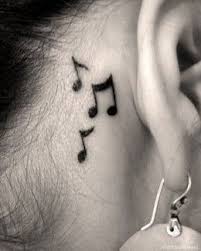 Bird Tattoo Behind Ear For Guys Music Note Tattoo Designs Tramp Stamp Tattoos Tattoos Fake Tattoos