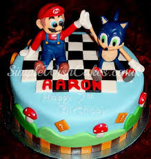 To see what else i created for a fun activity at this sonic and mario themed birthday party, click here. Best Of Friends Sonic And Mario Cake By Stef And Cakesdecor