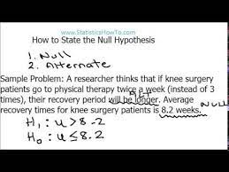 How To State The Null Hypothesis Null Hypothesis Hypothesis Hypothesis Examples
