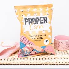 Pop Corn Vegan Et Sans Gluten Beurre De Cacahuete Amandes Proper Corn Beurre De Cacahuete Pop Corn Amande