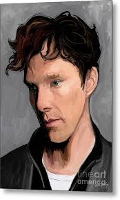 Benedict Cumberbatch Metal Print by Dori Hartley