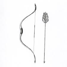 Hand Drawn Bow And Arrow Isolated On Background Free Image By Rawpixel Com Bow Arrow Tattoos How To Draw Hands Bow Drawing