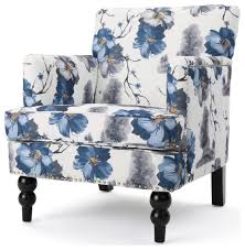 Browse a wide selection of victorian accent chairs and living room chairs, including oversized armchairs, club chairs and wingback chair options in every color and material. Gdf Studio Manon Floral Print Fabric Club Chair Traditional Armchairs And Accent Chairs By Gdfstudio Houzz