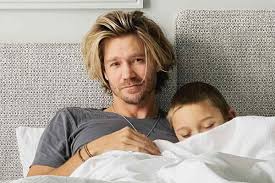 Michael Cera with his family