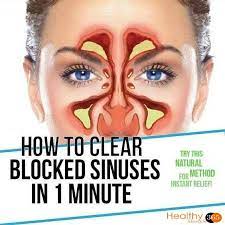 How To Clear Seriously Blocked Sinuses Naturally In 1 Minute Video Healthy Life Style 365 How To Clear Sinuses Blocked Sinuses Sinus Remedies