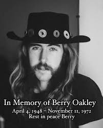 Allman Brothers founding member and original bassist, Raymond Berry Oakley  III. Known for his long, melodic bass runs, he was ranked number 46