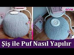 Sis Ile Orgu Puf Nasil Yapilir Canim Anne Youtube Puf Minder Orgu Elisi Fikirleri