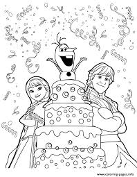 Print Kristoff Anna Olaf Surprise Birthday Colouring Page Coloring Pages Happy Birthday Coloring Pages Birthday Coloring Pages Frozen Coloring Pages