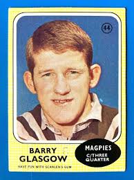 1970 Scanlens Rugby League Card No. 44 Barry Glasgow Western Suburbs  Magpies