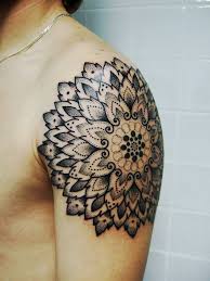 Bite The Tattoo On Your Shoulder Meaning Pics For Mandala Tattoo Men Mandala Tattoo Men Tattoos For Guys Tattoos
