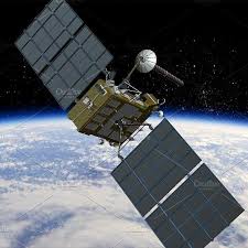Glonass K Satellite Train Illustration Satellites Geometric Logo