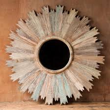 Rustic Reclaimed Wood Sun Mirror Shop Nectar Shop all selections of uttermost mirrors by style, color, and size.