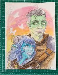 Fjord & Jester tusk Love. Original Painting. - Etsy