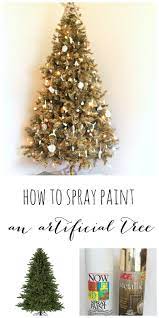 How To Spray Paint An Artificial Christmas Tree Christmas Tree Painting Fake Christmas Trees Christmas Tree Decorations