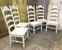 Ladder Back Dining Chairs White Wooden Chairs Shabby Chic Chairs Tall Back Chairs Rustic W Shabby Chic Chairs Ladder Back Dining Chairs White Wooden Chairs