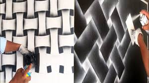 Cozy whites & black accents. Wall Painting Hacks And Design Ideas Black And White Combination Youtube