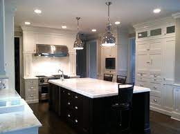 White Kitchen Cabinets With Dark Island Walzcraft