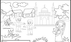 Jika Anda Sedang Mencari Gambar Tentang Contoh Gambar Mewarnai Anak Islami Anda Berada Di Website Yang In 2020 Islamic Pictures Printable Coloring Pages Coloring Pages