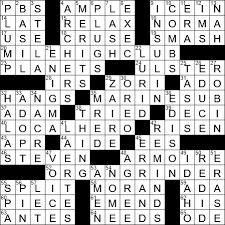 Daily easy, quick and cryptic crosswords puzzles. La Times Crossword 27 Aug 20 Thursday Laxcrossword Com