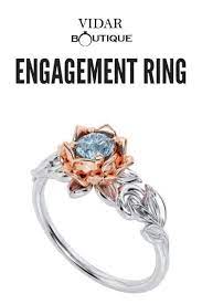 Unique Floral Style Aquamarine Engagement Ring Aquamarine Engagement Ring Engagement Rings Boutique Engagement Rings