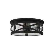 This wellsley vintage flush mount is a stylish, antique lighting fixture that is the perfect finishing touch you've been looking for to fit into this ceiling mount is not ideal for outdoor or exterior use. Farmhouse Rustic Outdoor Flush Mounts Birch Lane