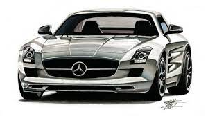 Mercedes benz e63 amg drawing mieloch. Realistic Car Drawing Mercedes Benz Sls Amg Time Lapse Youtube