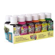 Decoart 2 Oz 12 Color Acrylic Craft Paint Set