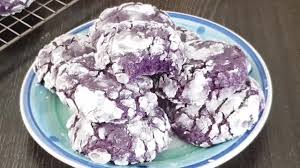 Ube Crinkles Purple Yam Crinkles Recipe In 2020 Crinkle Cookies Recipe Ube Classic Cookies
