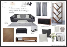 Concept Board For Living Room Furnishings Mid Century Modern Living Room Furnishings Room Furnishing Interior Design