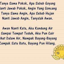 * tanya sama pokok apa sebab goyang jawab angin yang goncang terbang burung terbang patah sayap diduga seandainya rebah kau masih ada. Ketagih Dengar Lagu Tanya Sama Pokok