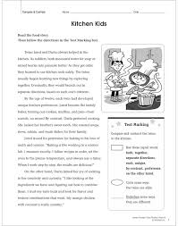 Reading comprehension is defined as the level of understanding of a text. Kitchen Kids Close Reading Passage Printable Lesson Plans And Ideas Skills Sheets